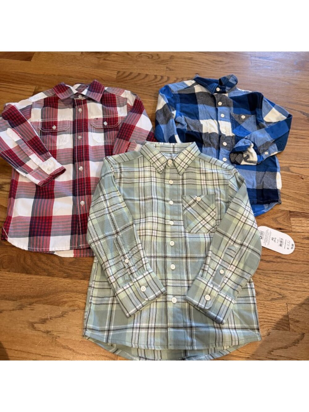 Tommy Hilfiger Wonder Nation Boys Long Sleeve Button Shirts 4/5